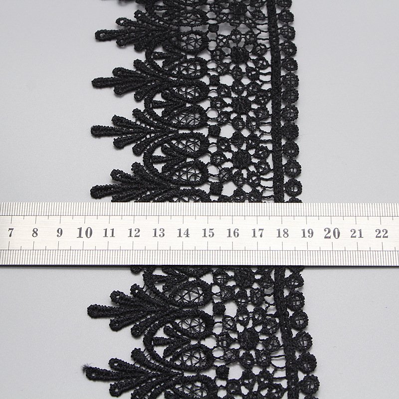 Factory Direct Wholesale Polyester Exquisite Clothing Accessories Lace Trimming Border Embroidery Tulle Lace Trim
