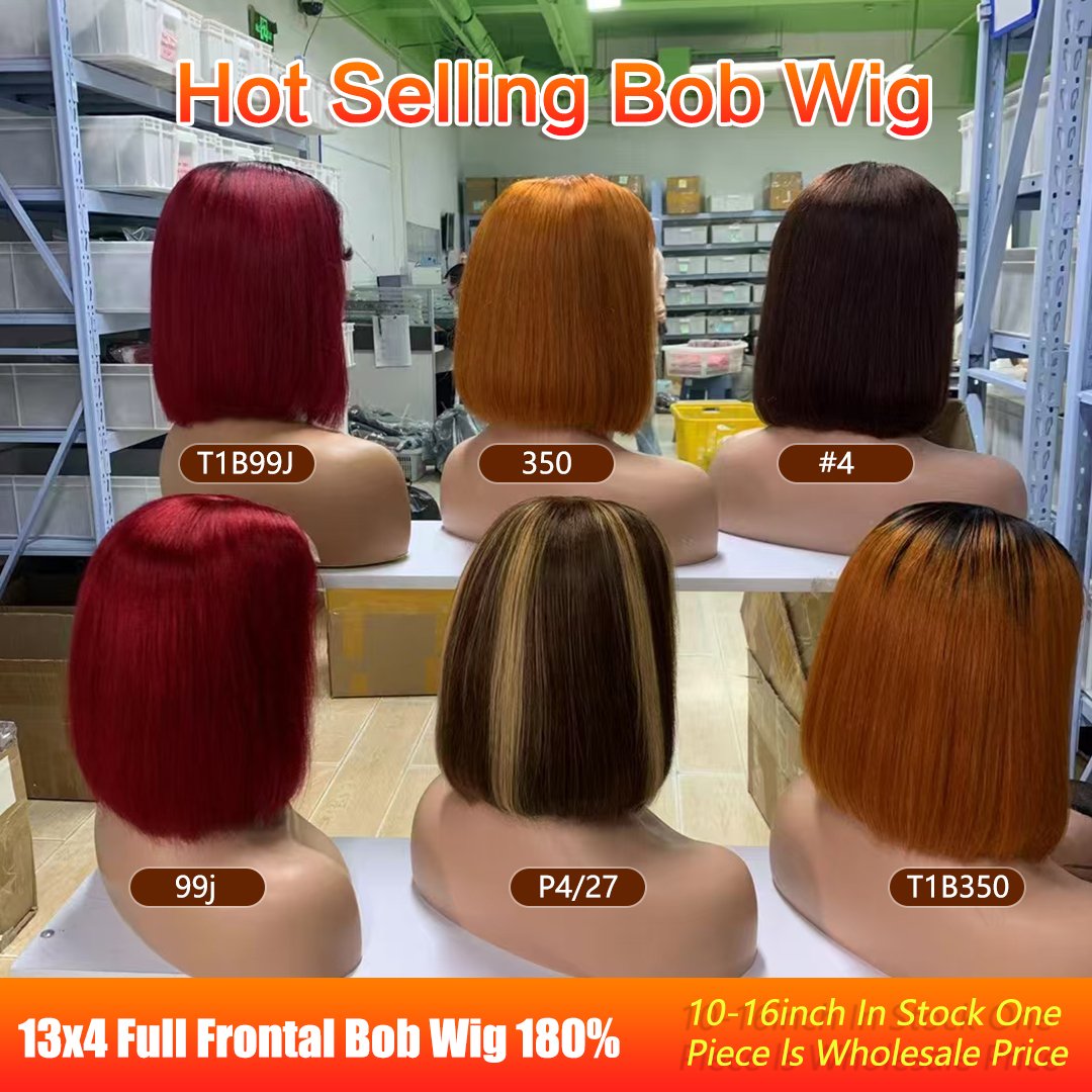 Wholesale Raw Brazilian 4x4 HD Lace Wig Human Hair HD Transparent Lace Front Wig,Cheap Gueless Natural Human Hair Curly Bob Wigs
