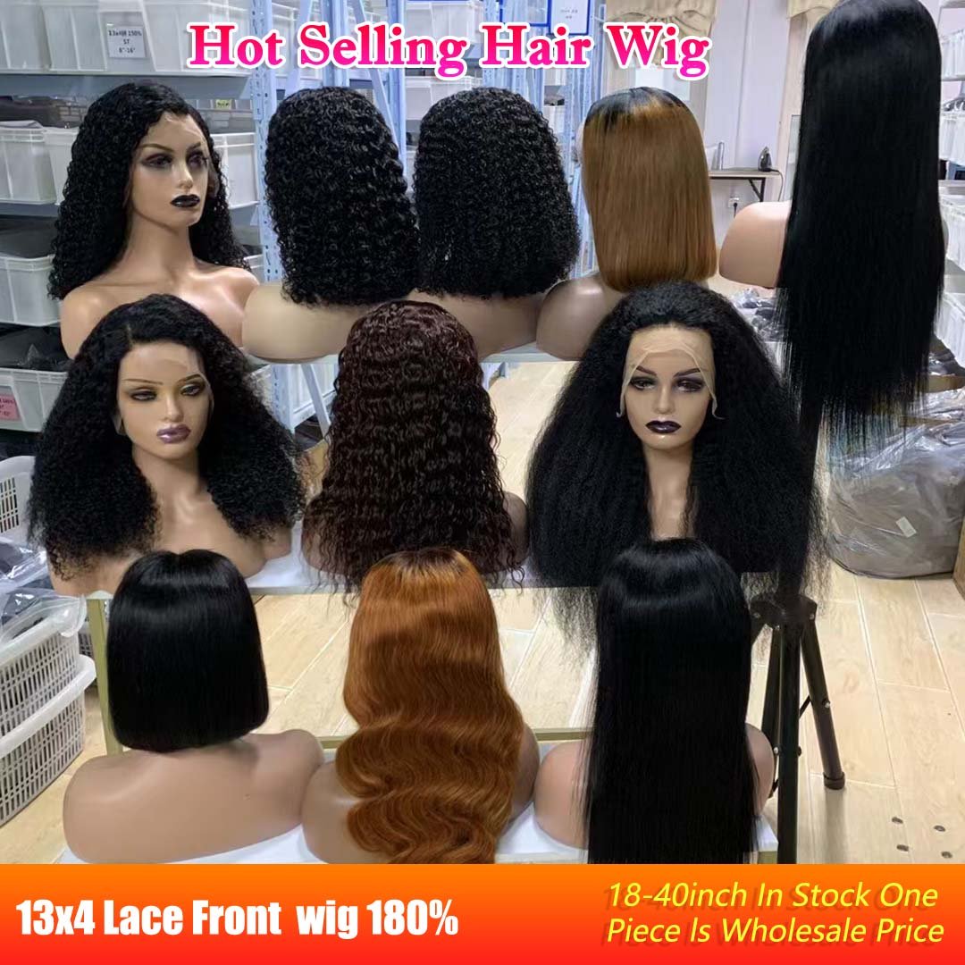 Wholesale Raw Brazilian 4x4 HD Lace Wig Human Hair HD Transparent Lace Front Wig,Cheap Gueless Natural Human Hair Curly Bob Wigs