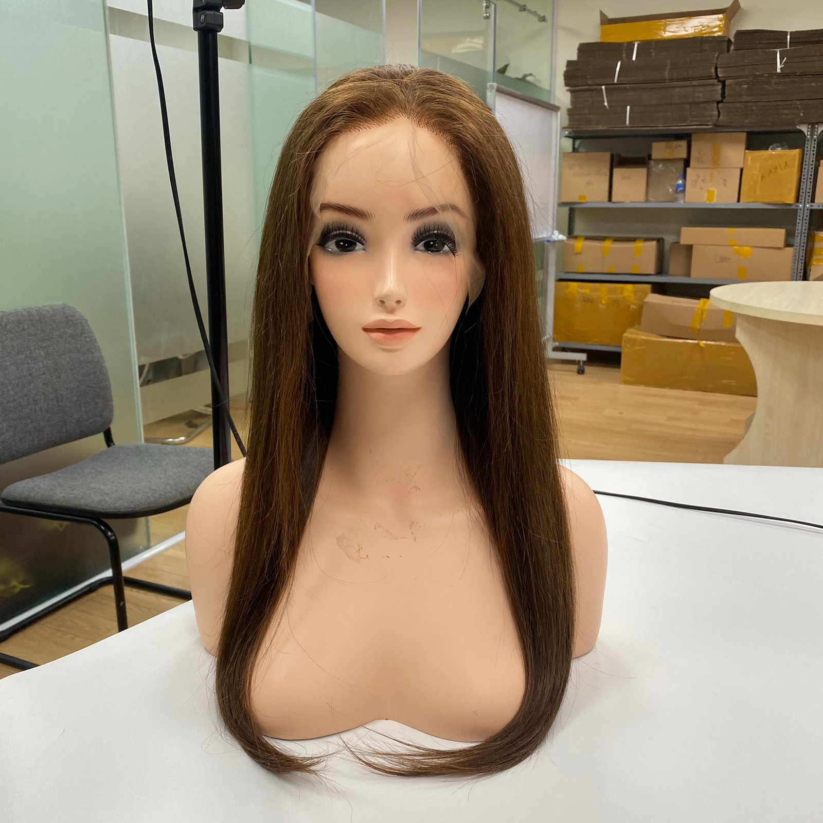 our FULL LACE WIG is High Quality Virgin Remy hair HUMAN HAIR WIG in Vietnam Factory