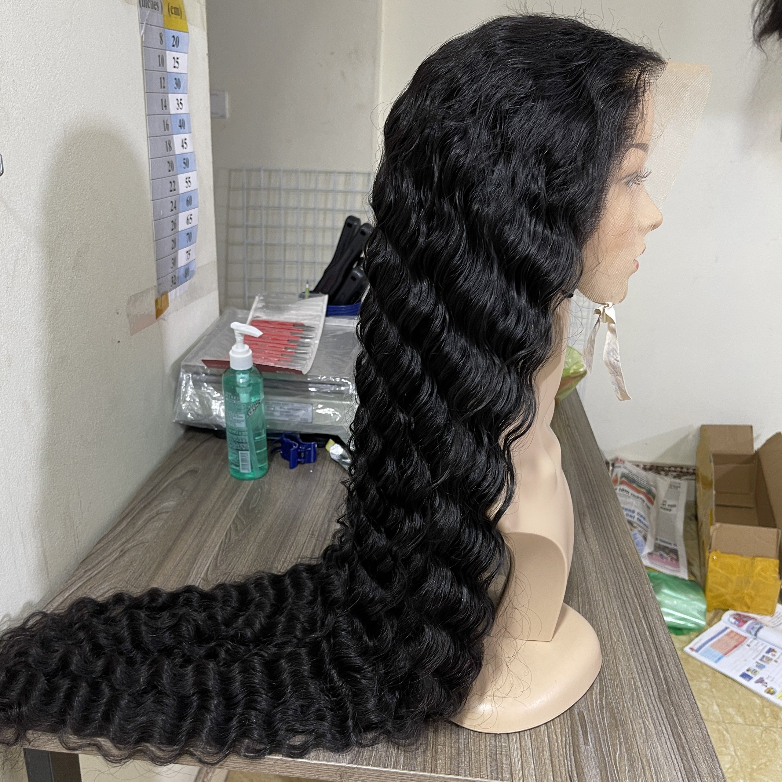 30 - 34 inches Loose Deep Wave Transparent HD 13*4 13*6 360 Full Lace Front Wigs glueless virgin human hair wigs