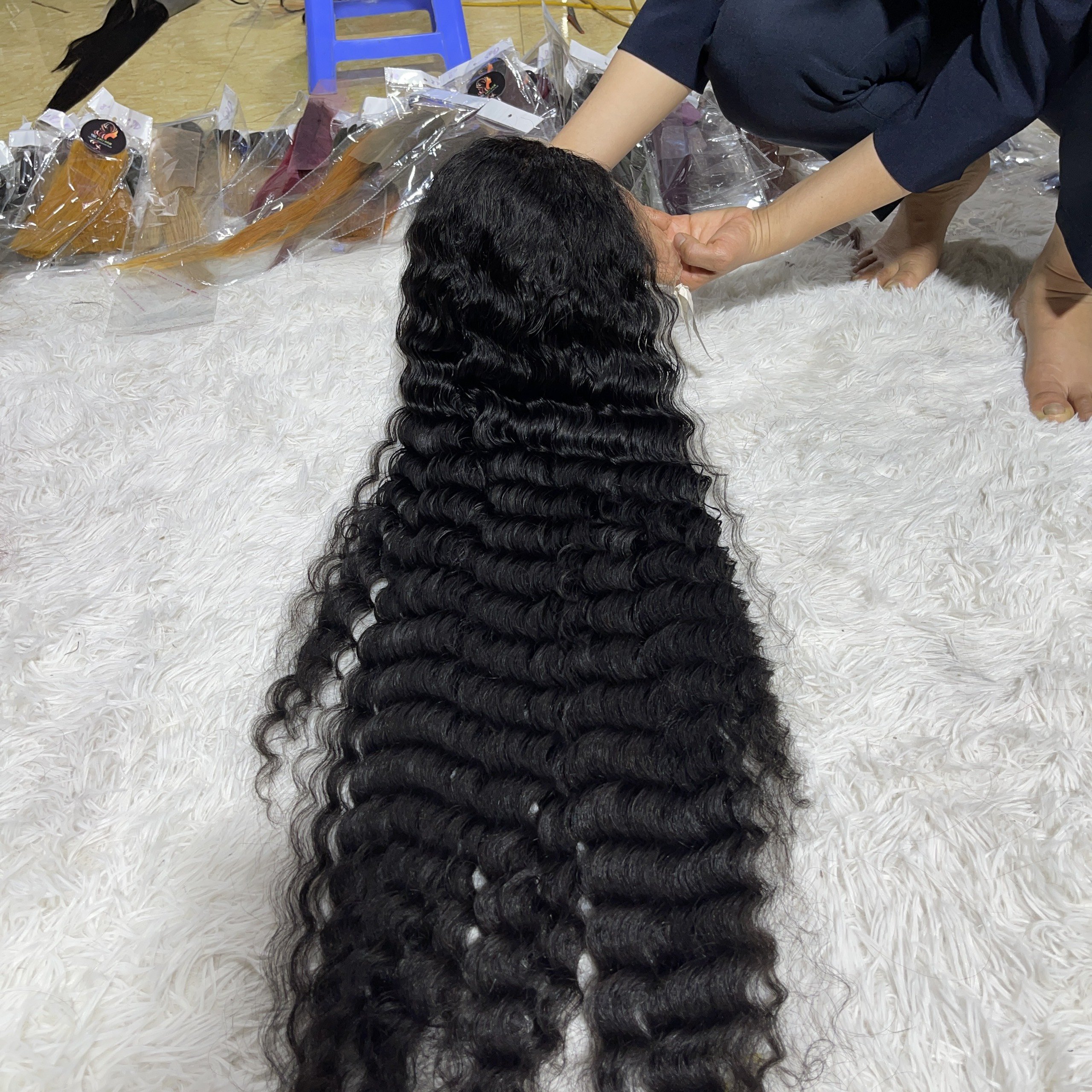 30 - 34 inches Loose Deep Wave Transparent HD 13*4 13*6 360 Full Lace Front Wigs glueless virgin human hair wigs