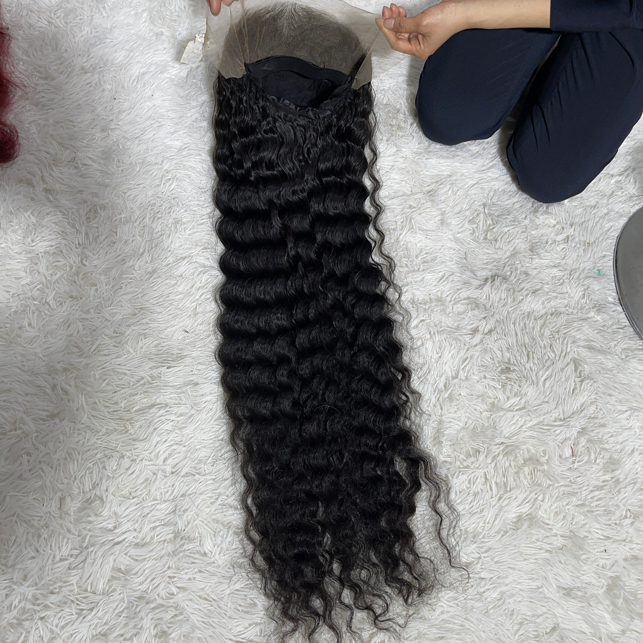 30 - 34 inches Loose Deep Wave Transparent HD 13*4 13*6 360 Full Lace Front Wigs glueless virgin human hair wigs