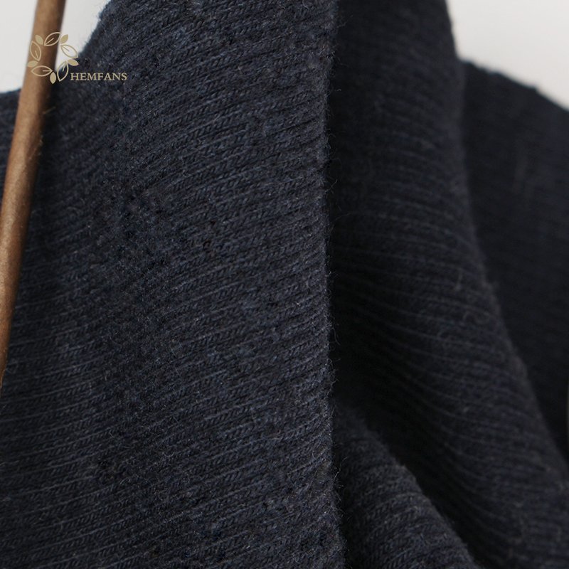 Custom Organic Fabric Knit Rib 70% Bamboo 30% Cotton 2x2 Rib Cuff Fabric