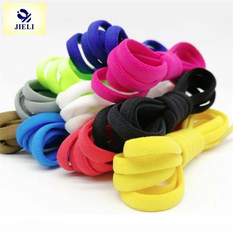 Jieli fashion metal lock elastic no tie crazy shoe laces for sneaker shoes