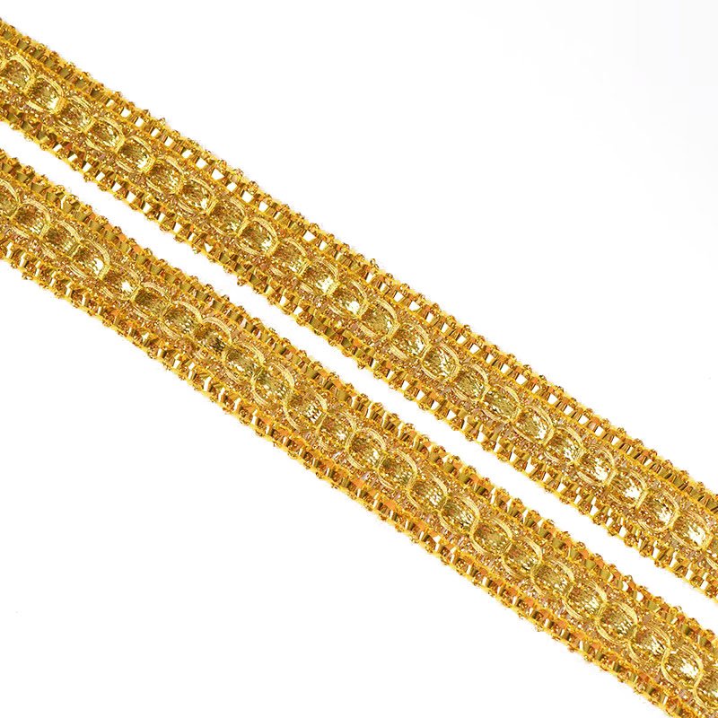 Silver Sequin Ethnic Lace Trim Gold And Silver Sequin For Wedding Dress Clothing Accessories