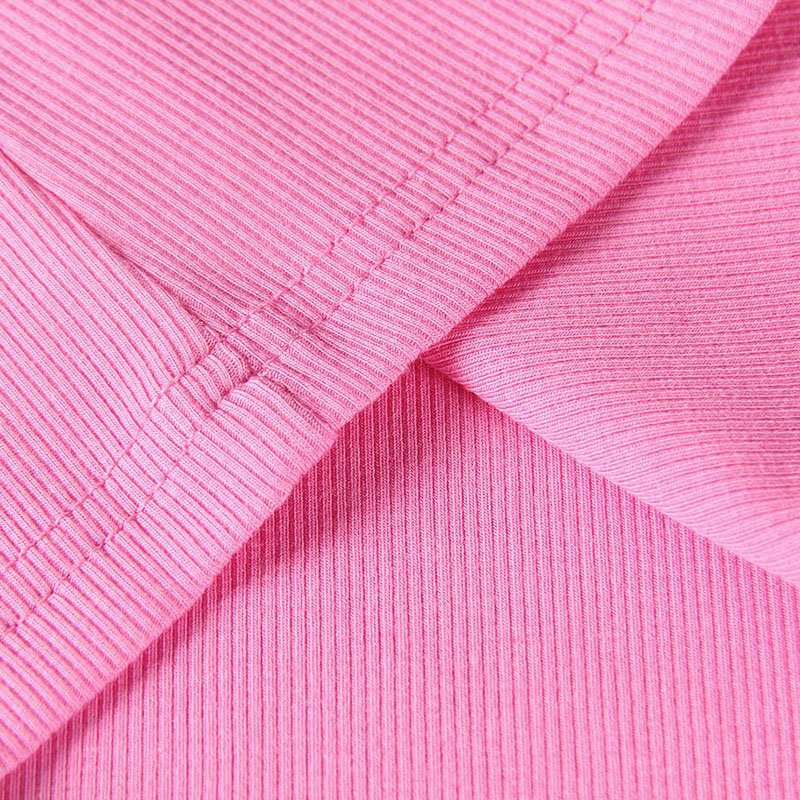 Custom Slim Fit Women Sleeveless Crewneck Ribbing Tank Tops Outfit in Eco and Organic Bamboo Cotton 4x2 Ribbing Fabric with Logo
