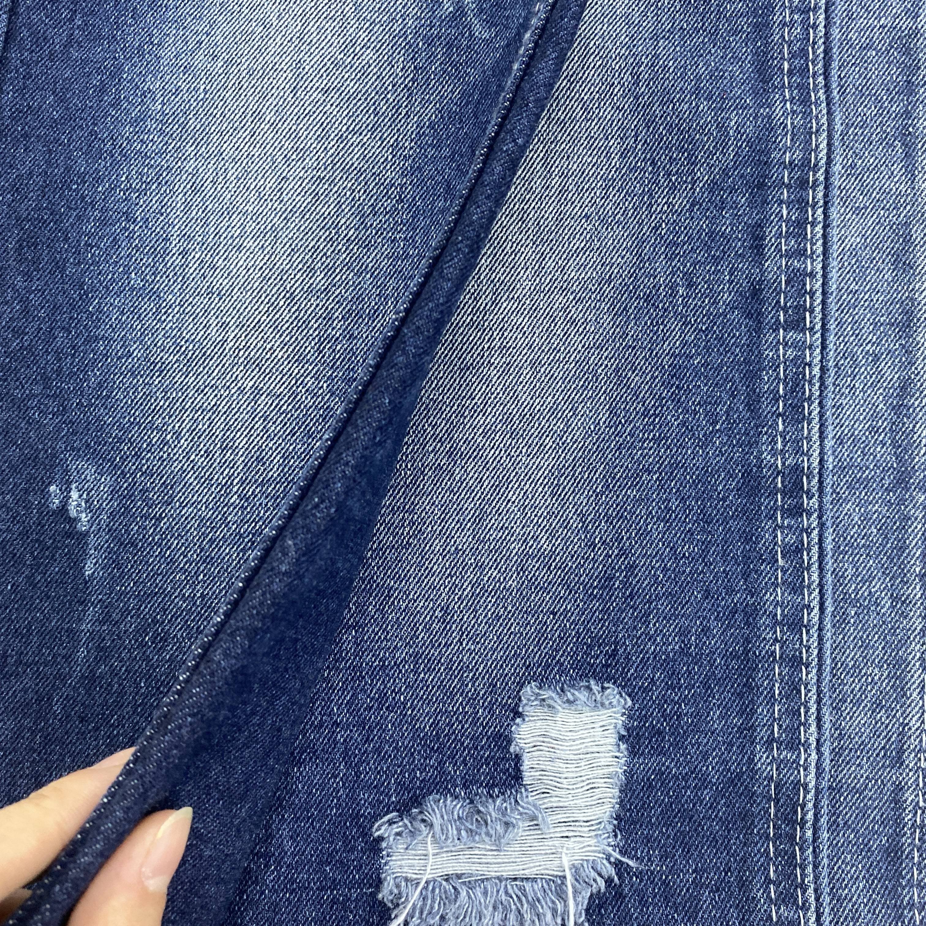 Top Quality 14oz Grey Cotton Stretch Denim Jean Fabric For Making Jeans