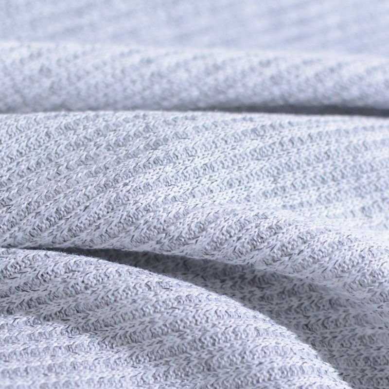 Custom Striped Knit Rib Fabric Cuff 2X2 95% Polyester 5% Spandex Ribbing Fabric For Cloth Cuffs Hem