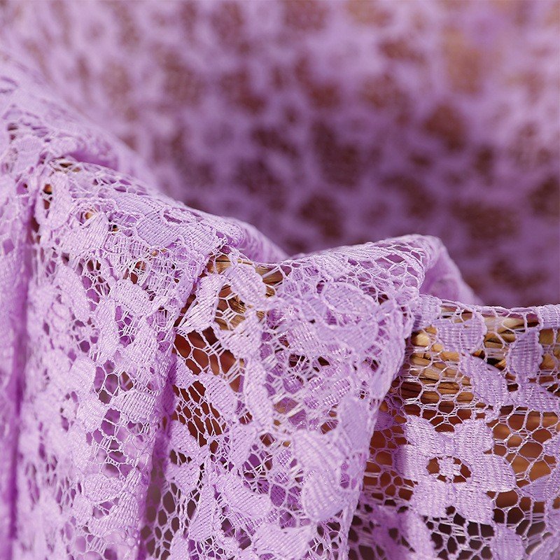 New Style Lower Price White Fashion Polyester Floral lace Fabric For Clothing