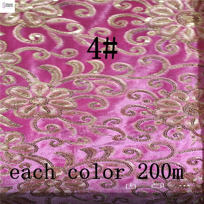 wholesale High quality hot selling velvet embroidery fabric sequin stock fabric for dress