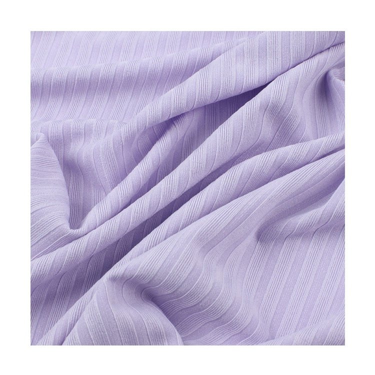 Weft Knitted Rib Kit 2x1 Collar and Sleeve Brushed Ribs Stretch Polyester Rib Knit Fabric