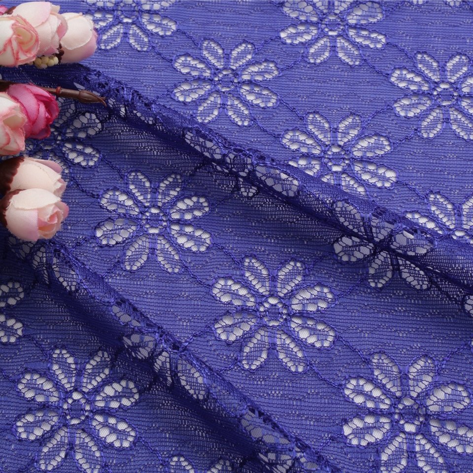 Wholesale Multi-color Lace Fabric Nylon stretchy Lace For Women Clothing