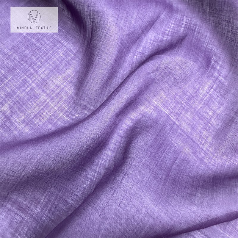 Mindun 60S 100% Ramie Printed Newest Cheap Hot Sale 2024 High Quality Comfortable Ramie Fabric