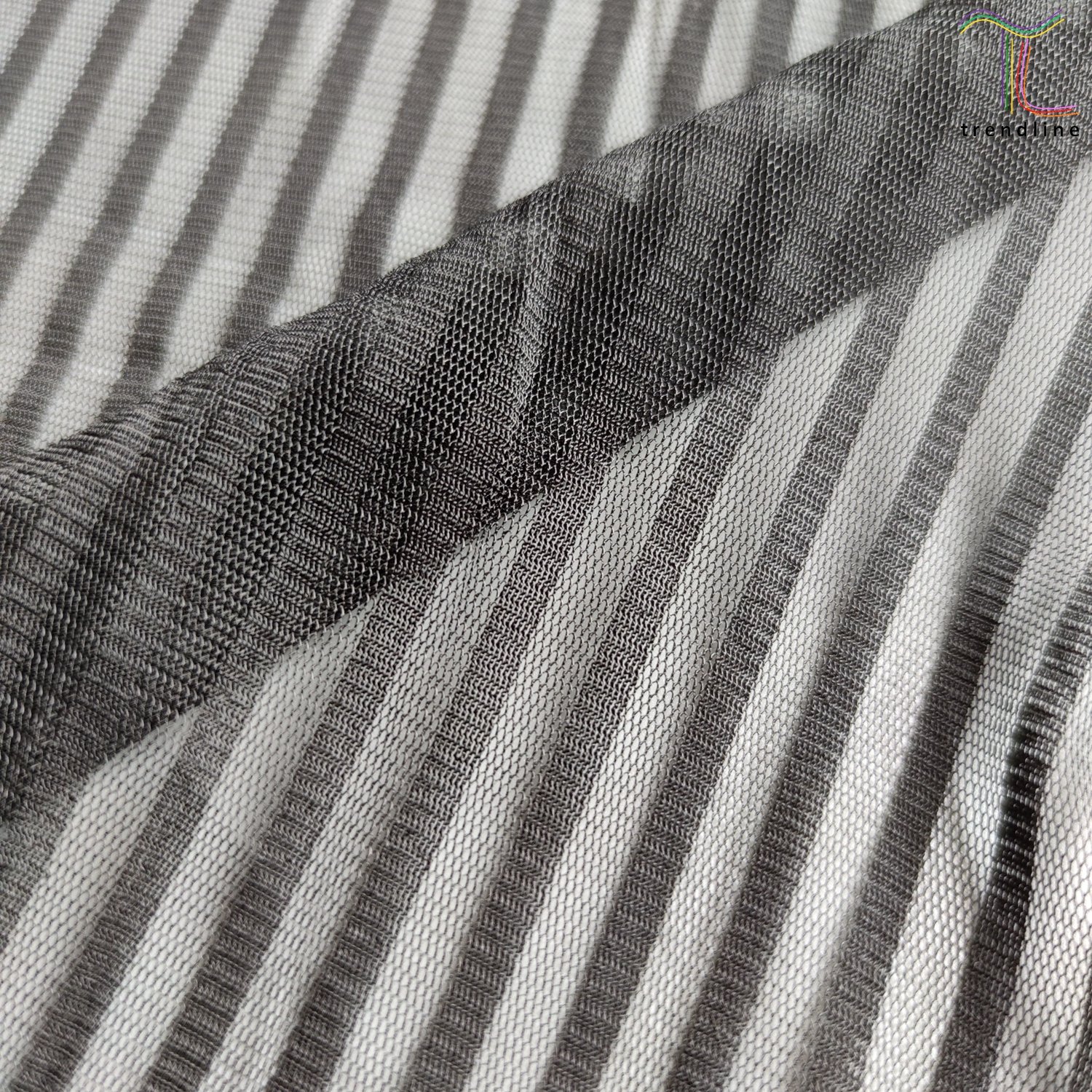 striped tulle raschel mesh lace fabric with stretch
