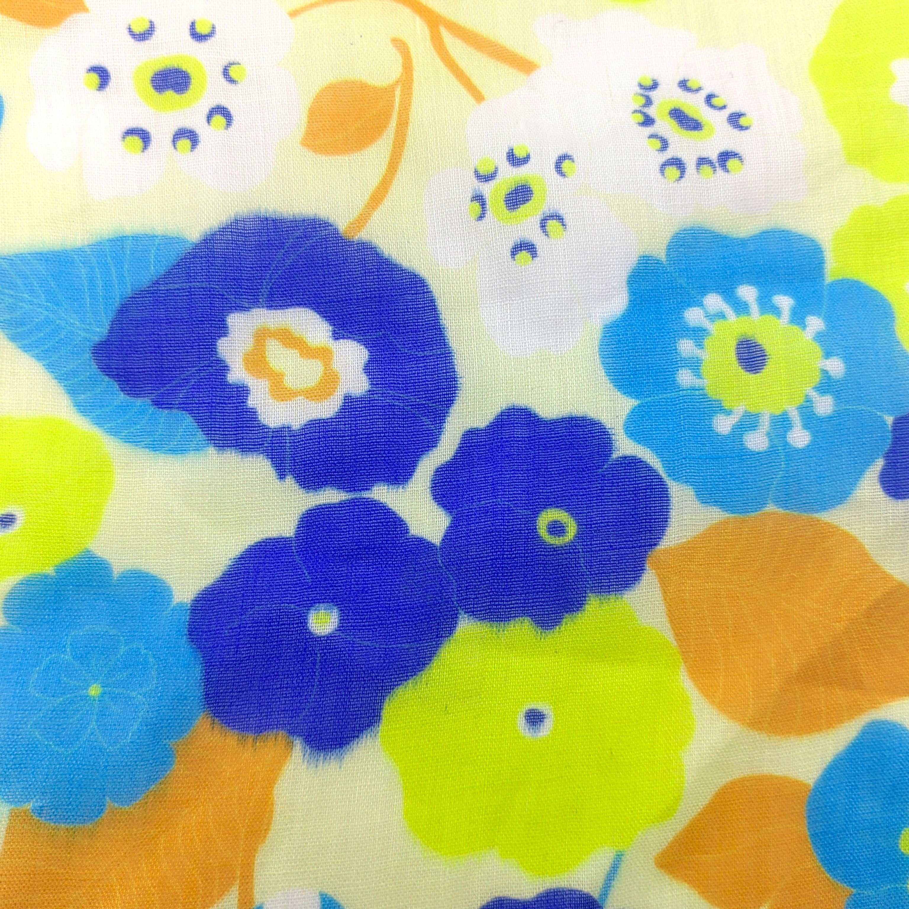 New Arrival Muti-colored Floral Printed Fabrics 100% pure linen Fabric For Garment