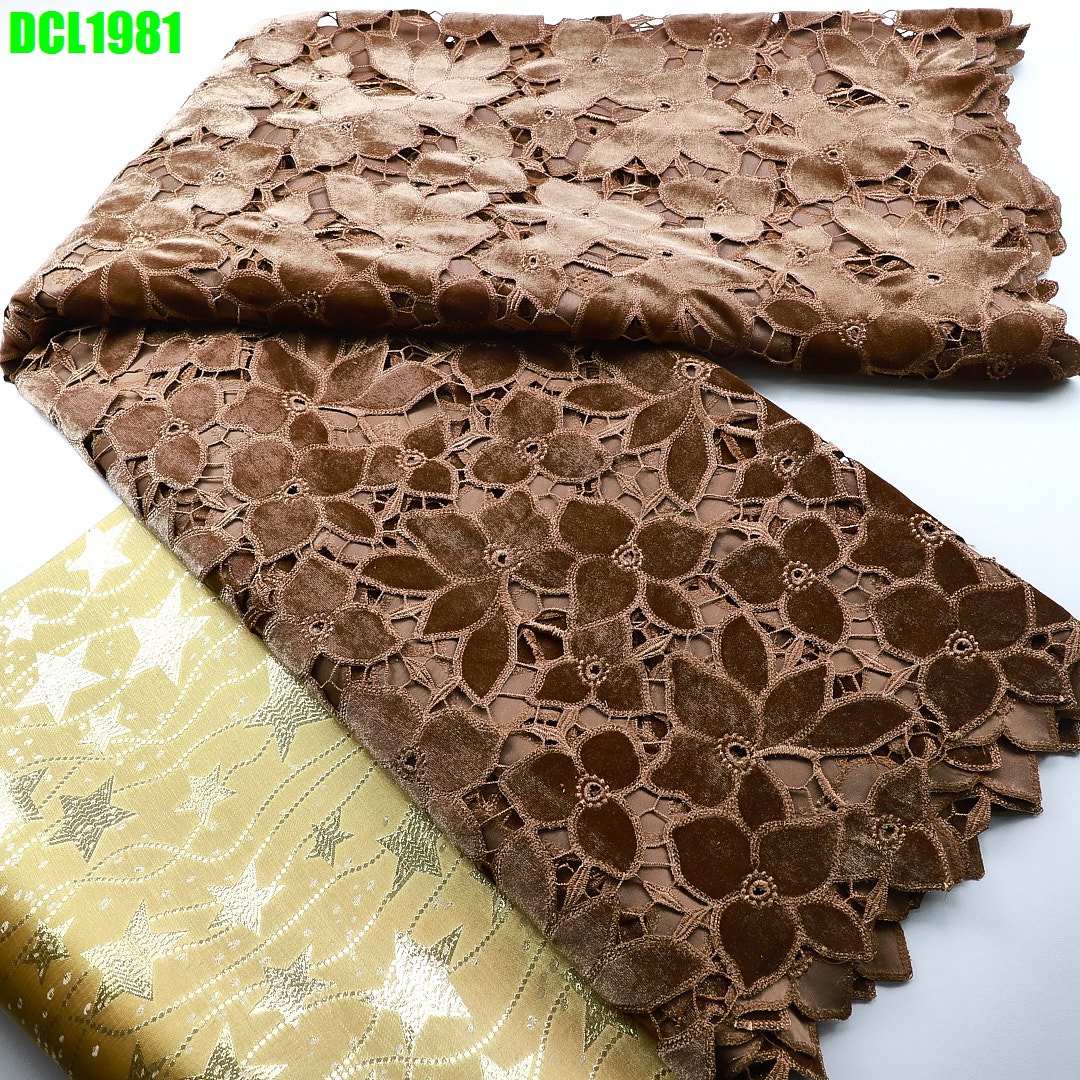 New Fashion African cord guipure lace embroidery fabric wedding dress Nigerian women clothings wine lace fabric
