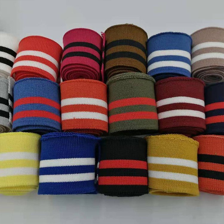 Spring And Autumn Thick Elastic Flat knitting Machine rib Cuff Neckline rib Hem Fabric knitting Clip