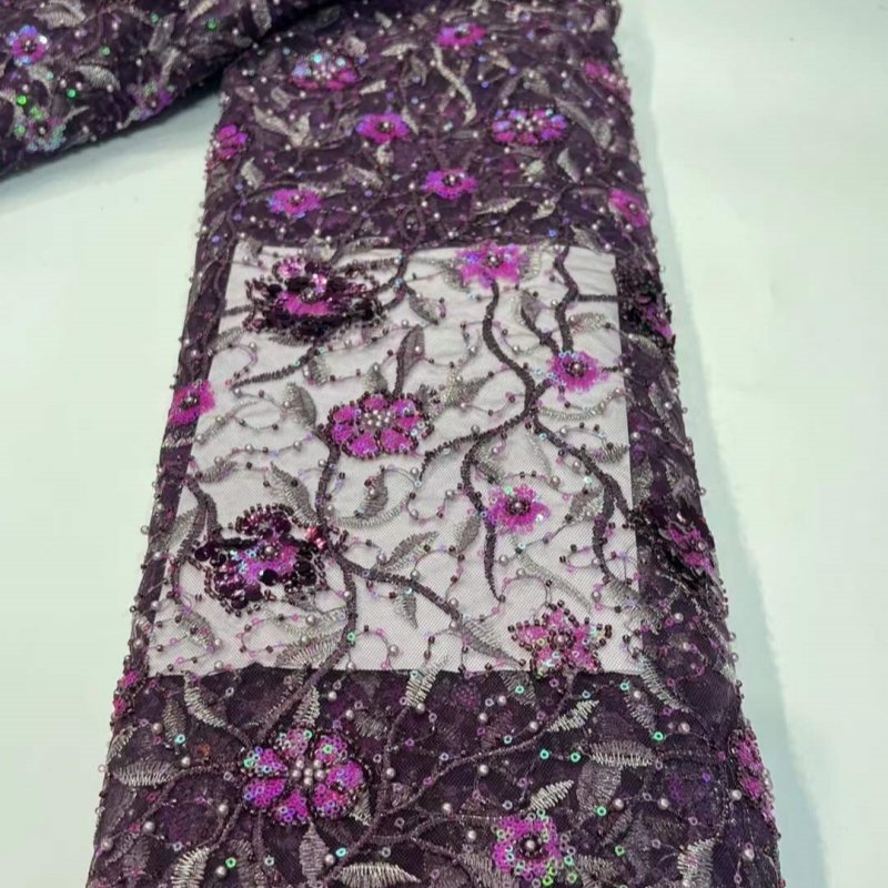 2024 new design 3-in-1 embroidery fabric for lady garment
