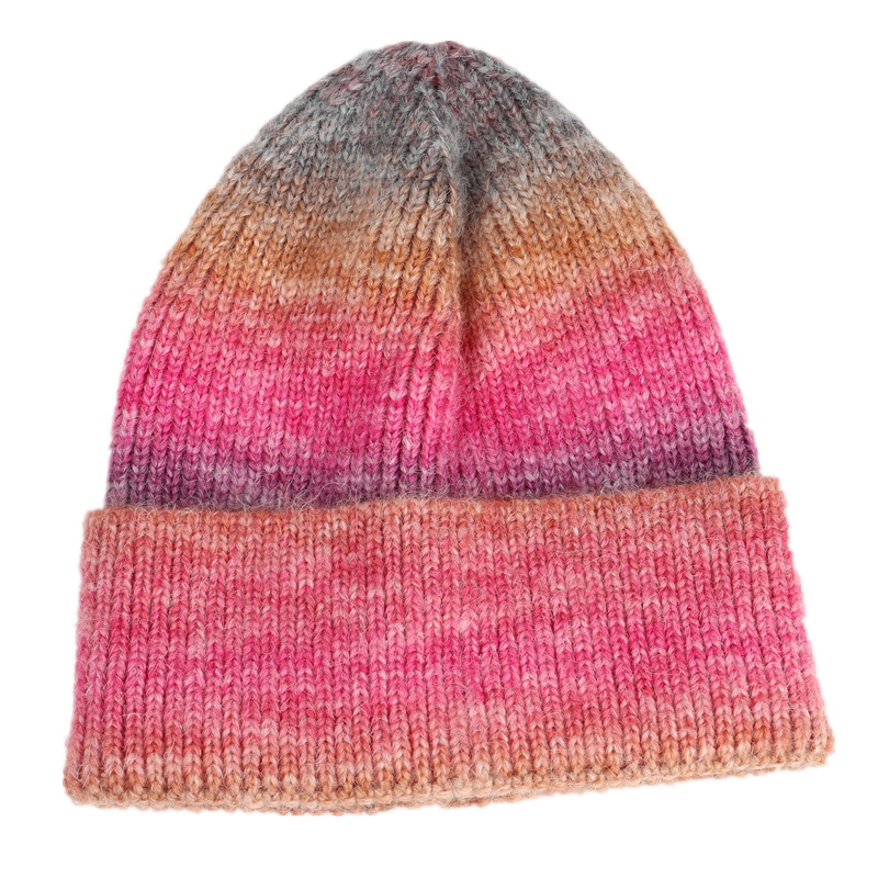 Unisex New Fashion Winter Knitted Y2K Beanie Hat Different Colors Custom Logo High Quality Ribbed Skull Hat