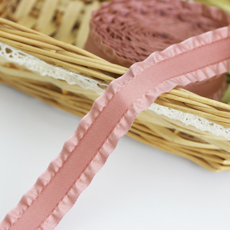 (5Yards/roll)23mm Skirt Shape Satin Ribbon Hair Bow Gift Wedding Christmas Lace Sewing Accessories Tablecloth Curtain Decoration