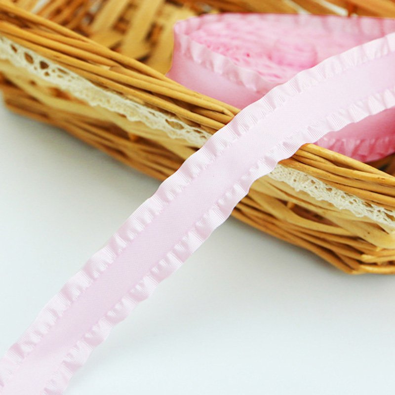(5Yards/roll)23mm Skirt Shape Satin Ribbon Hair Bow Gift Wedding Christmas Lace Sewing Accessories Tablecloth Curtain Decoration