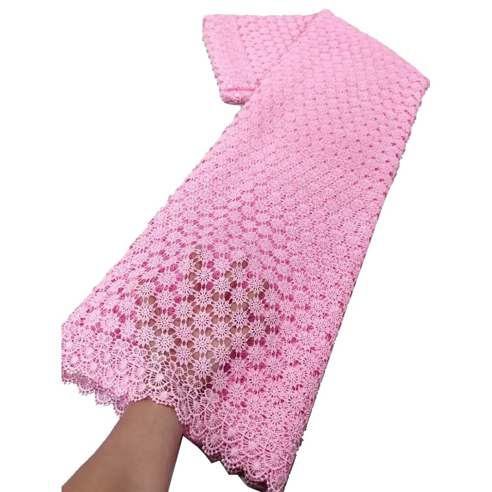 NI.AI Guipure Lace Tissue Cord Net Lace African Fabric for Women Garment Cord Lace Embroidery Fabric