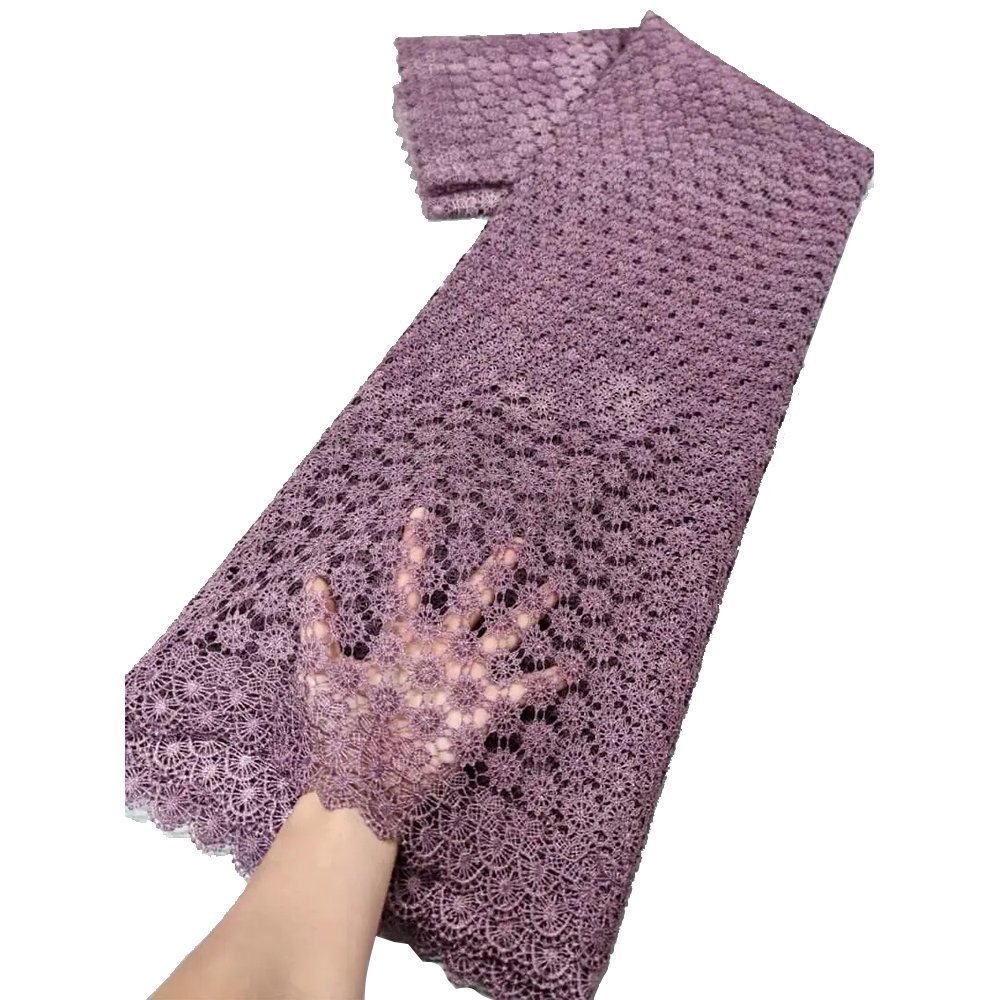 NI.AI Guipure Lace Tissue Cord Net Lace African Fabric for Women Garment Cord Lace Embroidery Fabric