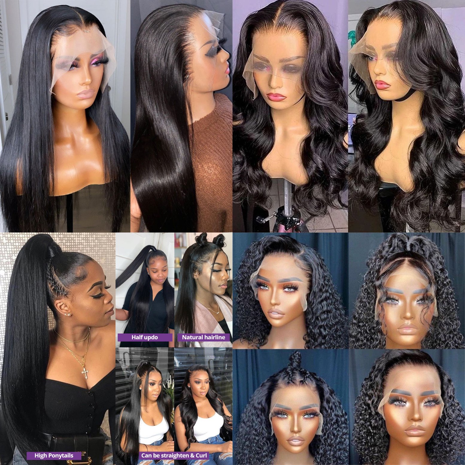 Factory Price Human Virgin Hair Full Lace Wig, Spanish Wave Wavy Full Lace Wig, Full Lace Wig for Black Women