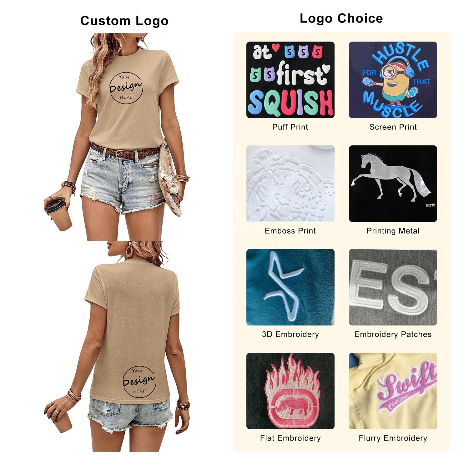 Oem Custom Silk Screen Print Lightweight 180 Gsm Cotton Ribbed Neck Black Running Workout Tee Loose Basic Women's T-shirt