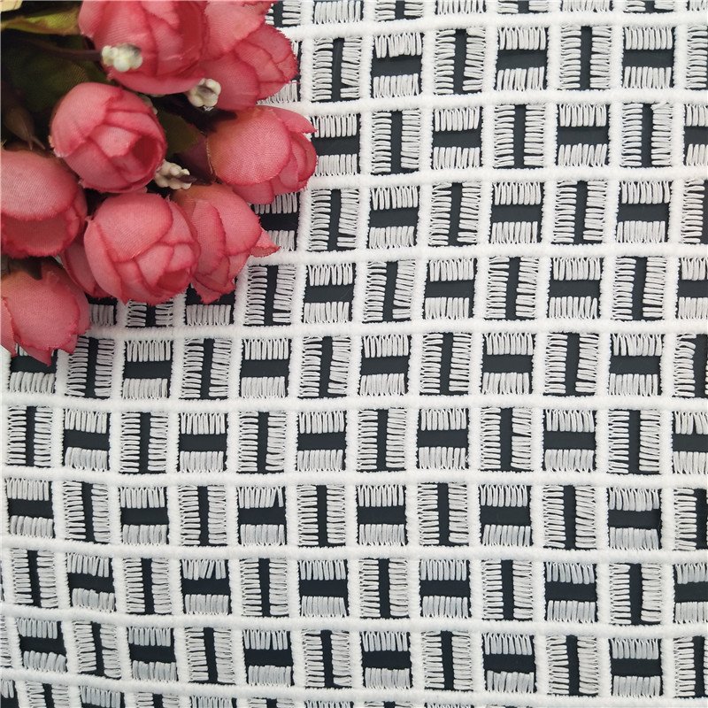 Polyester Schiffli Embroidery Austria Water Soluble Lace Fabric