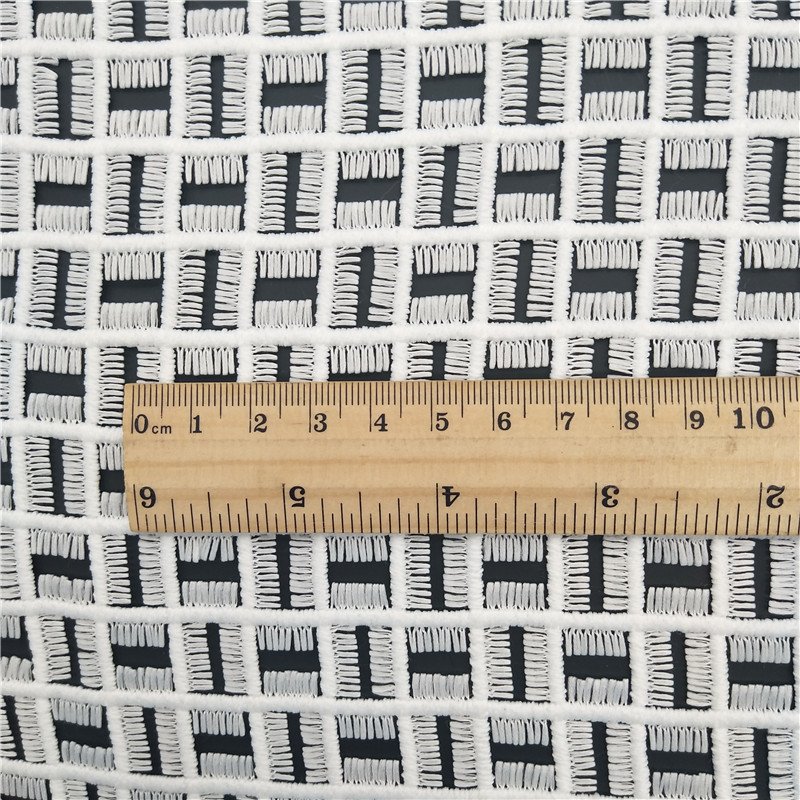 Polyester Schiffli Embroidery Austria Water Soluble Lace Fabric