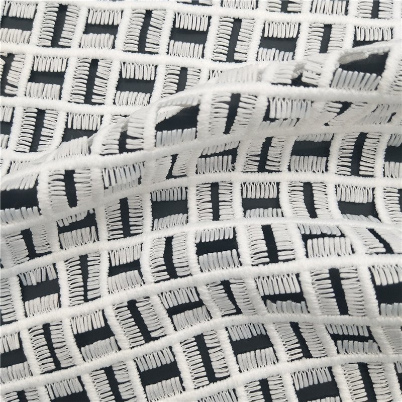 Polyester Schiffli Embroidery Austria Water Soluble Lace Fabric