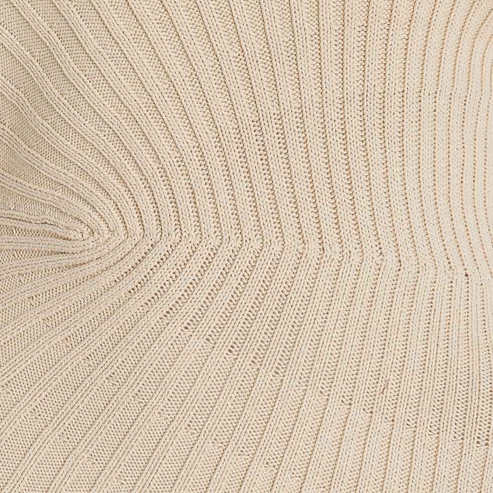 Knitwear Manufacturer Custom Autumn Winter Asymmetric Short Sleeve Turtleneck Ribbed-Knit CottonSlim Knit Woman Dress
