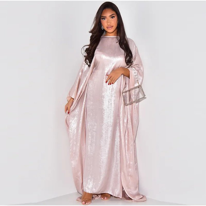140gsm Hot Stamping Foil Rib Knit Bronzing embroidery Fabric Shiny organza Muslim Wedding Fabric