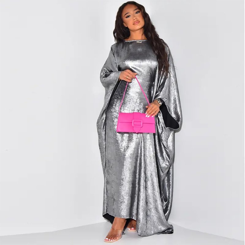 140gsm Hot Stamping Foil Rib Knit Bronzing embroidery Fabric Shiny organza Muslim Wedding Fabric