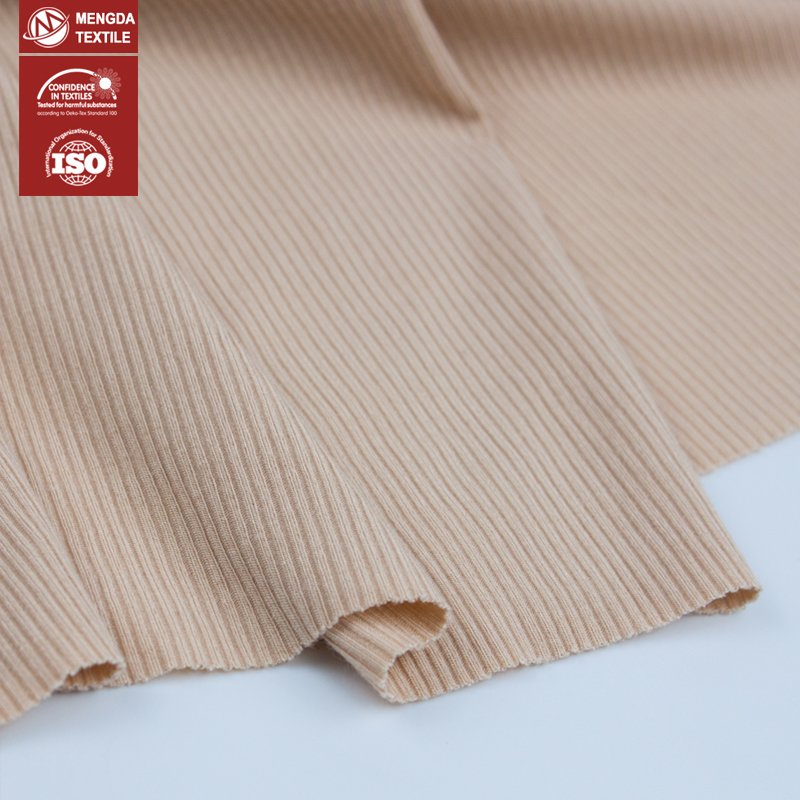 2x2 rib knit 92 viscose 8 spandex fabric elastic for baby clothing