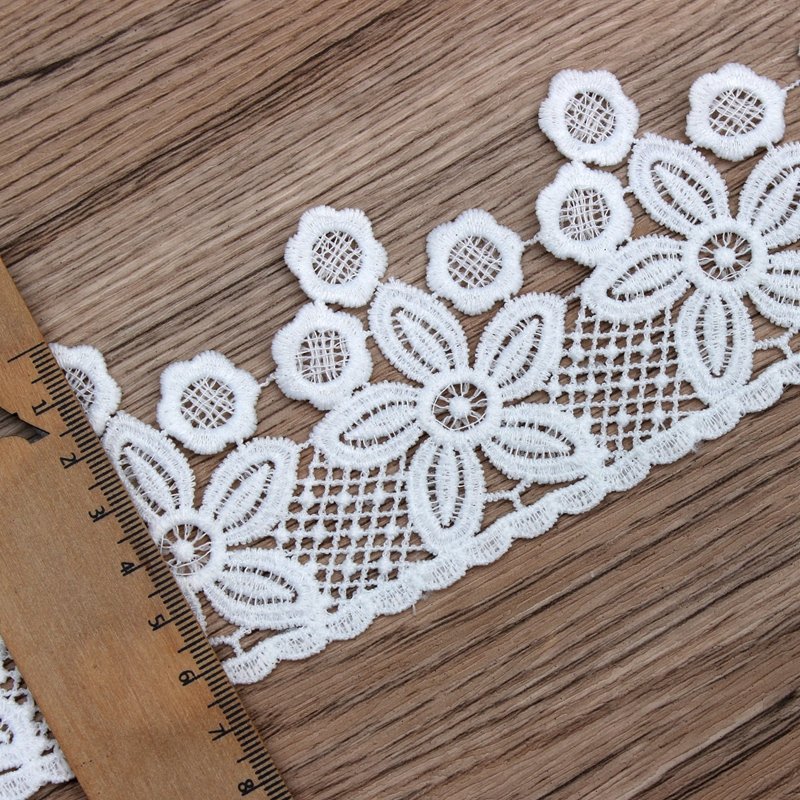 Zeal High Quality Beautiful Lace Ribbon Tape Lace Trim Diy Embroidered For Sewing Decoration African Lace Fabric