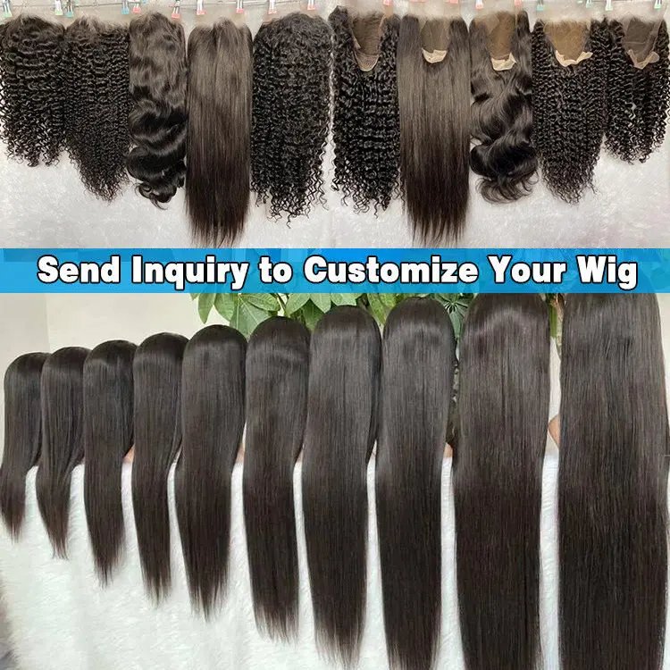 40 Inch Bone Straight Human Hair Lace Front Wigs Cuticle Aligned Hd Lace Frontal Wig Vietnamese Raw Hair Wigs For Black Women