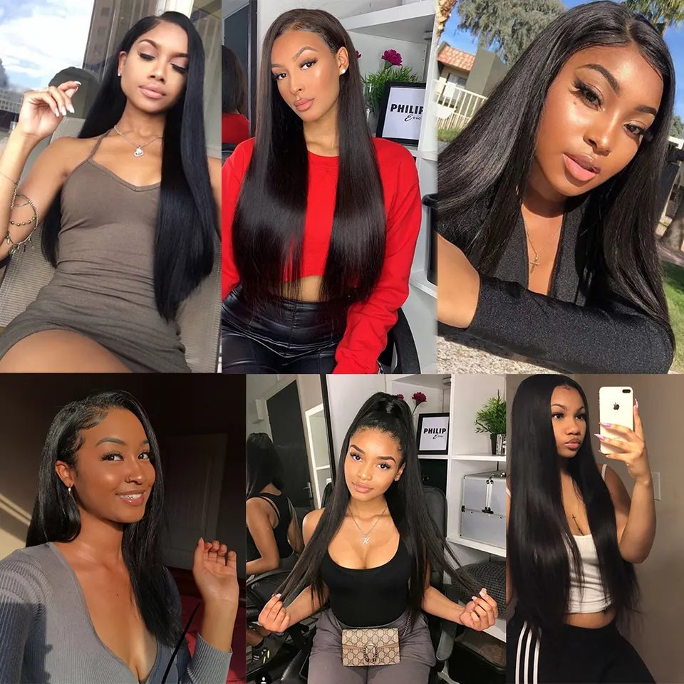 40 Inch Bone Straight Human Hair Lace Front Wigs Cuticle Aligned Hd Lace Frontal Wig Vietnamese Raw Hair Wigs For Black Women