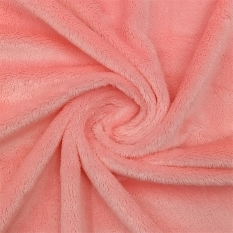 100% polyester 260gsm short plush soft velvet fabric for garments and toys