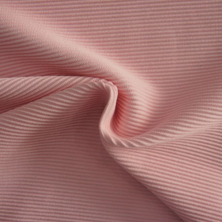 High Elastic Breathable Interlock Ribbed Nylon Spandex Fabric for Bikini,Activewear,Yoga, Swimwear