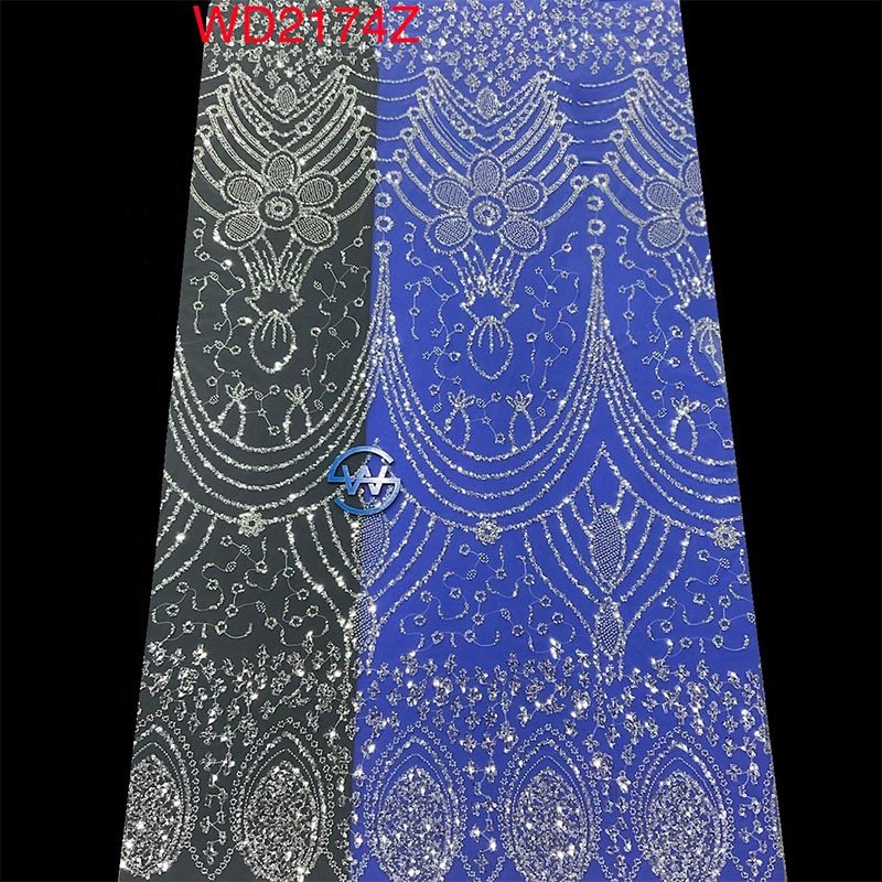 Wedding Dress French Tulle Beaded Sequins Dresses White Lace Sequin Fabric