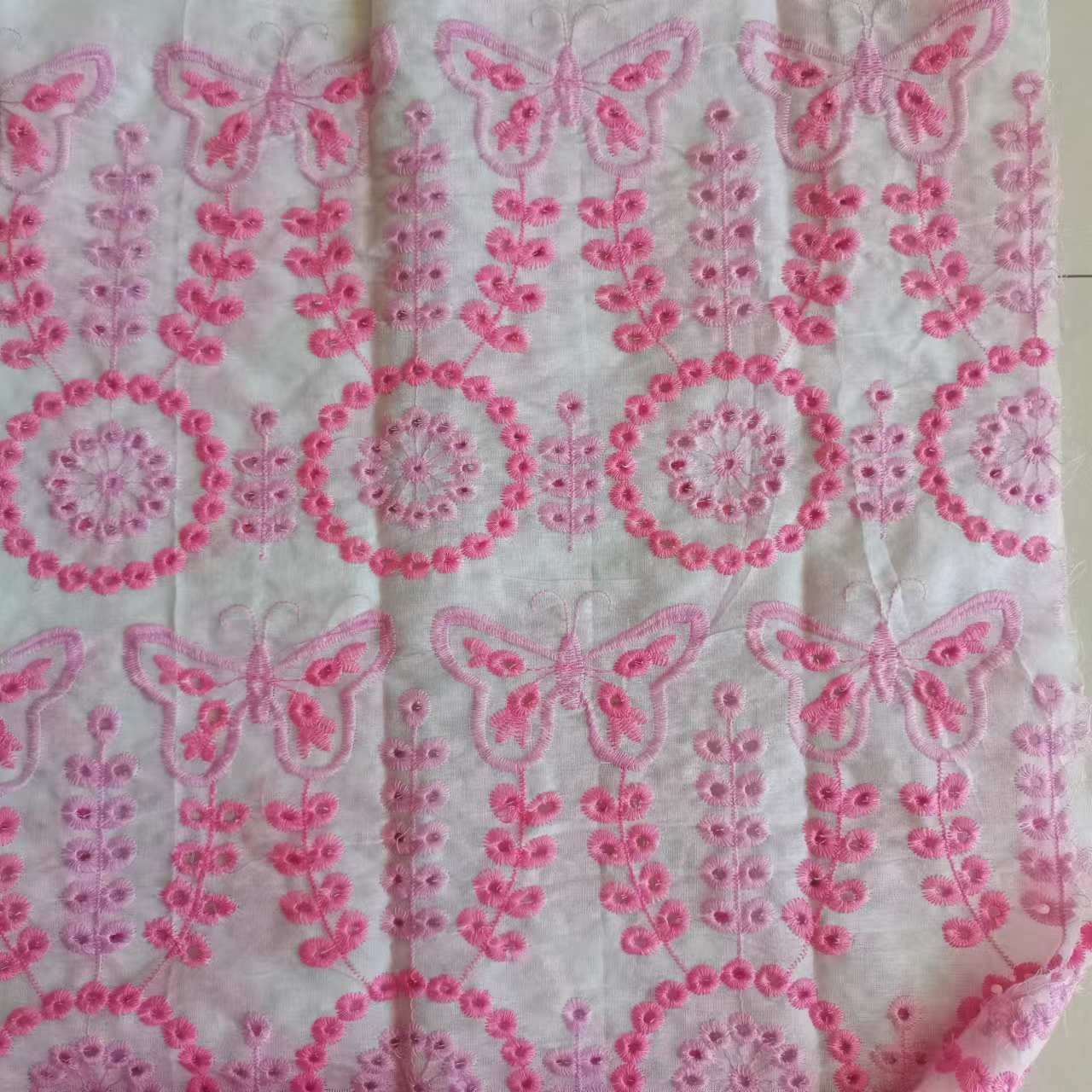 100% cotton woven embroidery fabric for women wear girl wear dress and shirt embroidery fabric