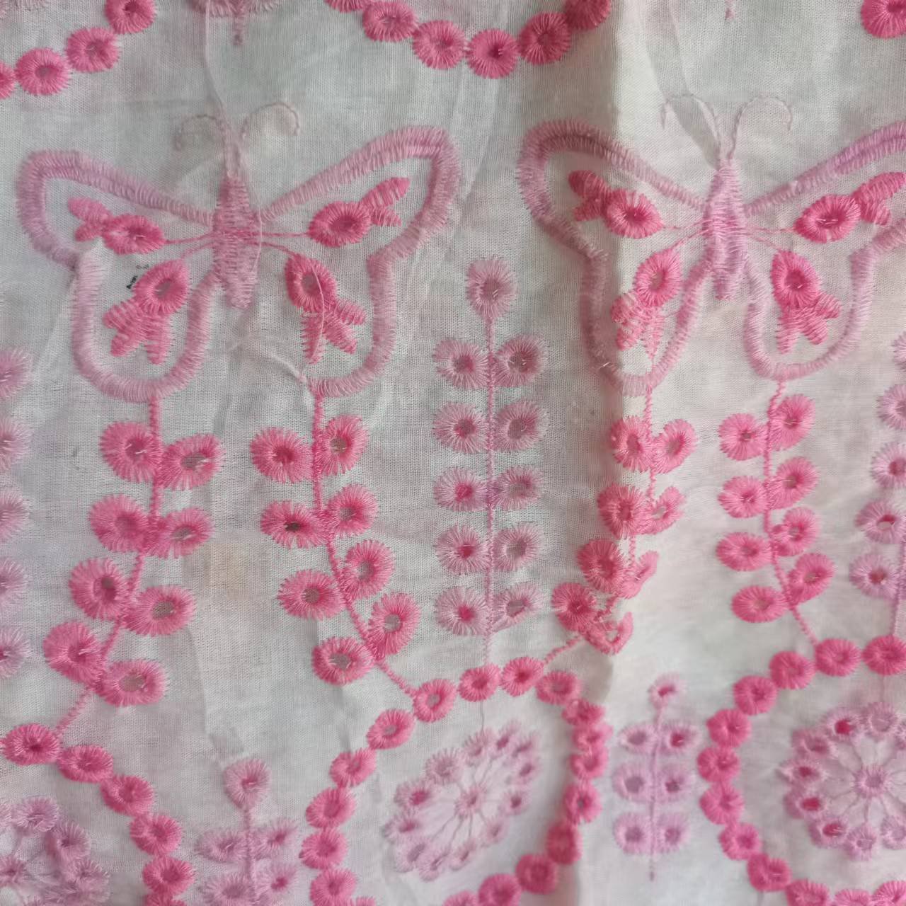 100% cotton woven embroidery fabric for women wear girl wear dress and shirt embroidery fabric