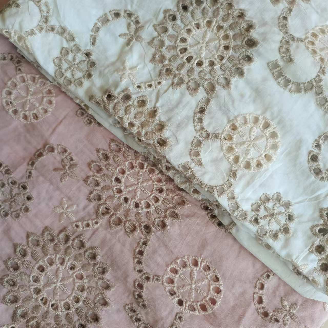 100% cotton woven embroidery fabric for women wear girl wear dress and shirt embroidery fabric