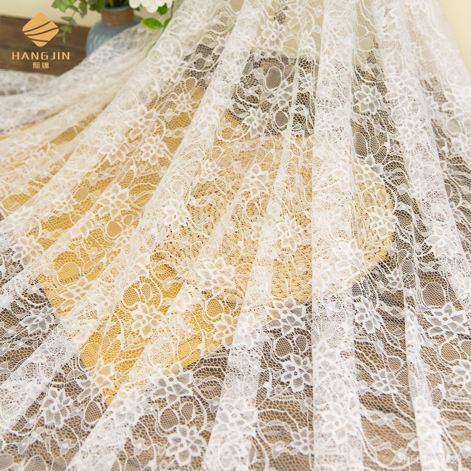 3d French lace Embroidery bridal lace fabric floral lace fabric For fashion dress Bridal Veils Wedding Dress