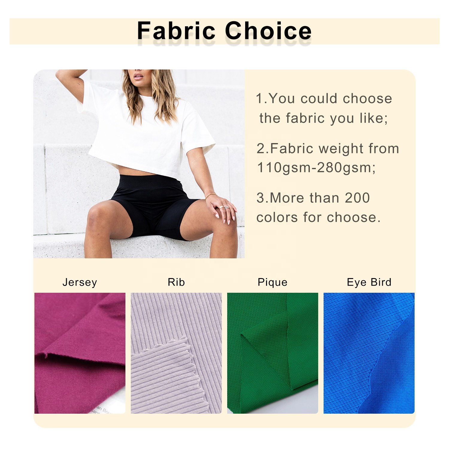 Custom Logo OEM Casual Women Solid Blank Cotton Crop Tops T-Shirt Women Summer Short Sleeve Oversized Crop Top T-Shirts Women