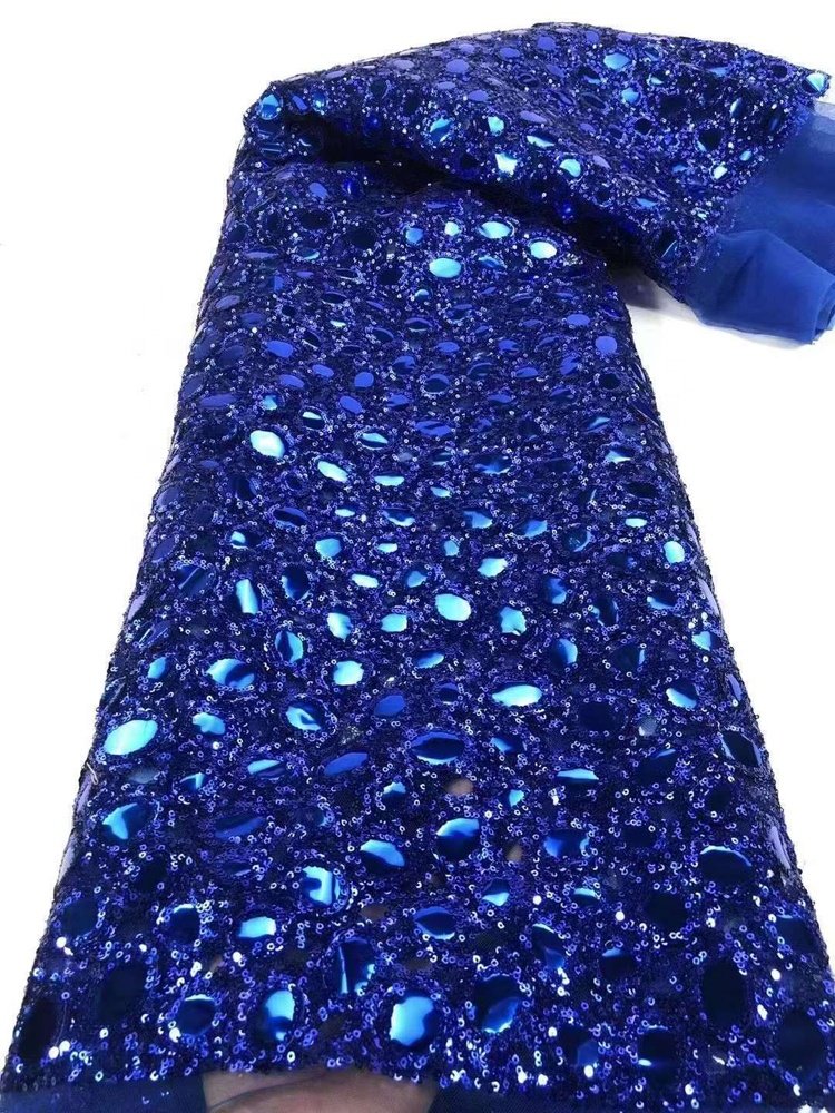 RTS Luxury Ethnic Style Bridal Sequins Wedding Party African Embroidery Lace Fabric