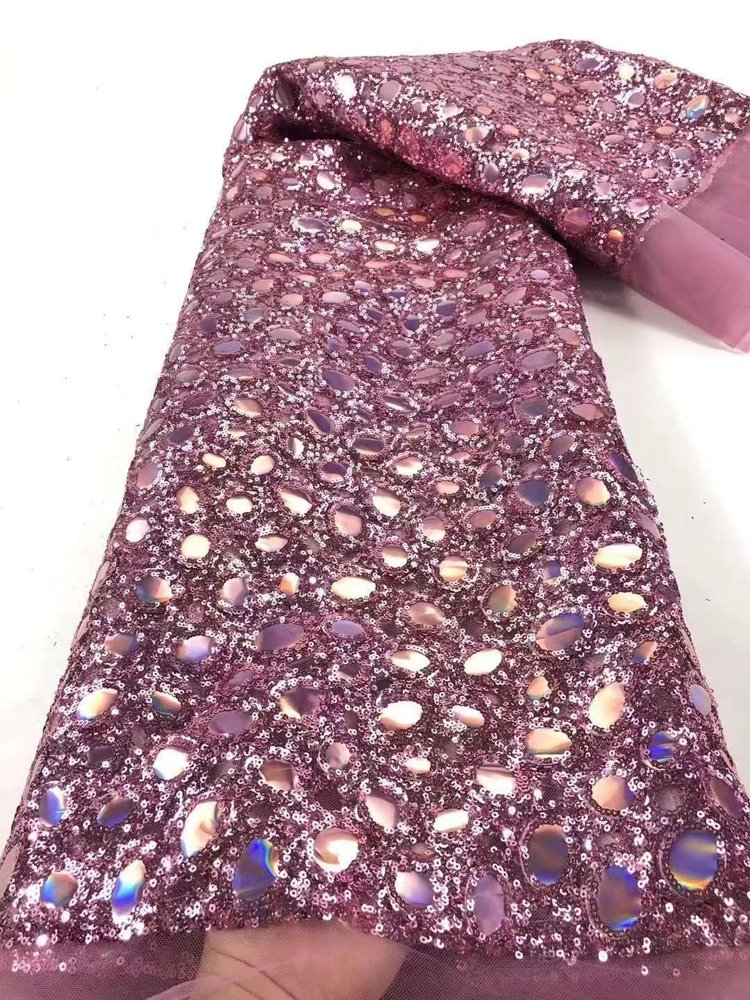 RTS Luxury Ethnic Style Bridal Sequins Wedding Party African Embroidery Lace Fabric